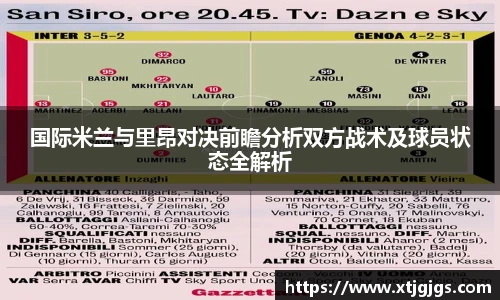 国际米兰与里昂对决前瞻分析双方战术及球员状态全解析